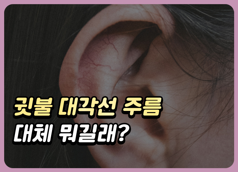 귓불 대각선 주름